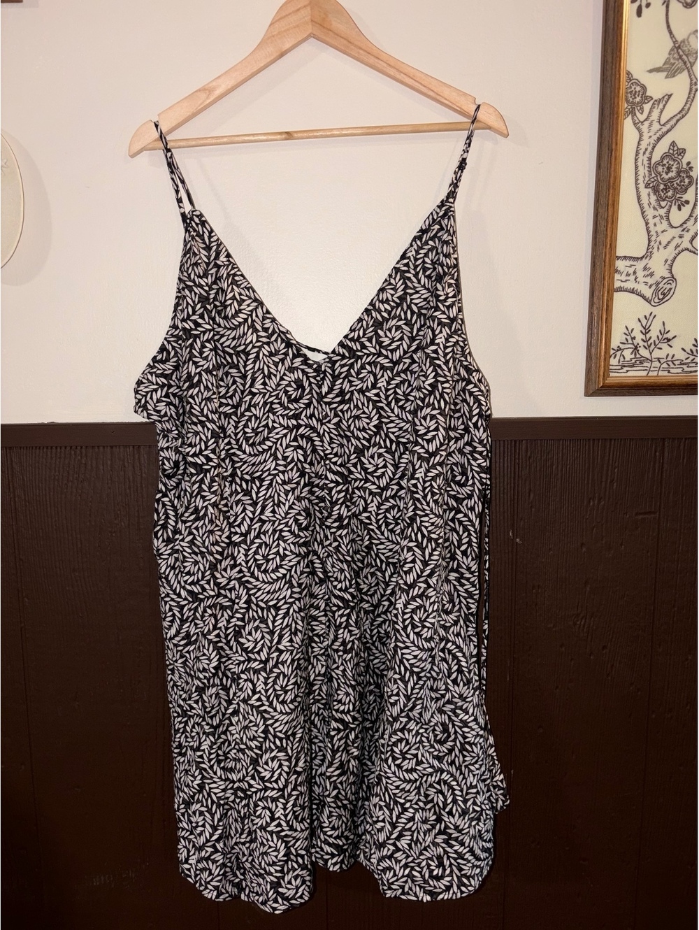 H&M Monochrome Floral Dress